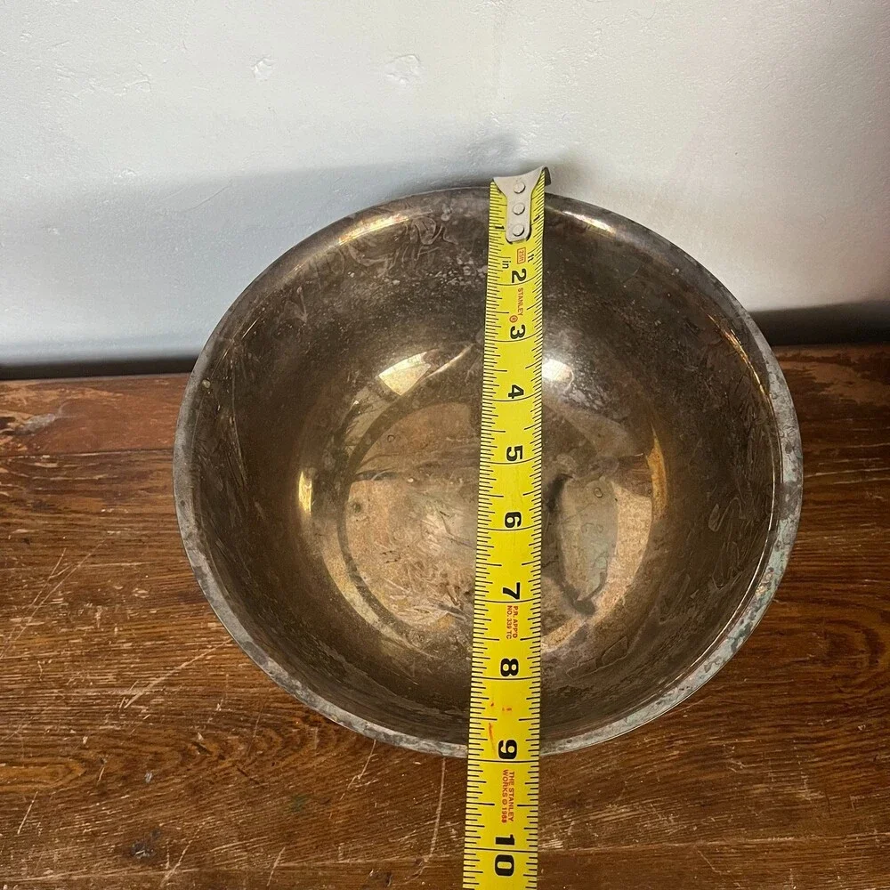 VTG Watson WP104 Silver Plate Footed Fruit Bowl 9